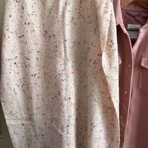 Francesca's Collections Cream Speckled Scarf